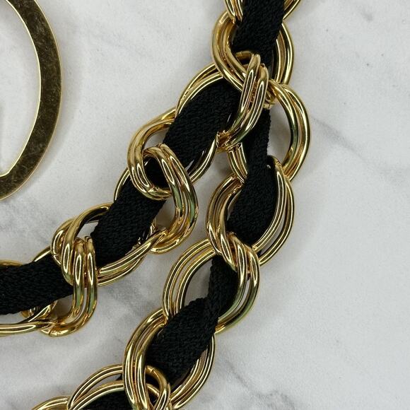 St. John Chunky Gold Tone Chain Belt XS/Small (XS/S) ✨ main image 16